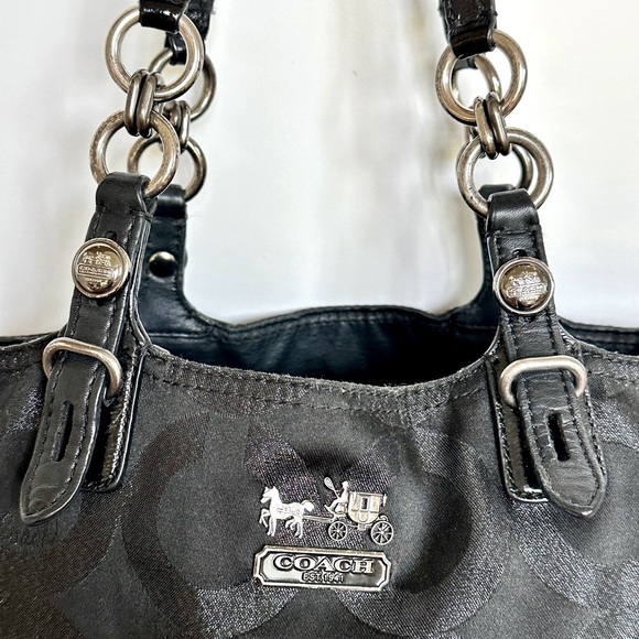 Coach Black Signature Tote Bag - Picture 3 of 7